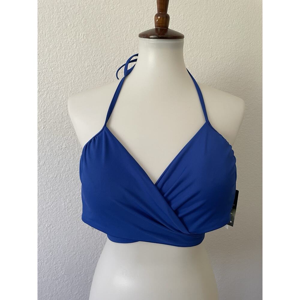 Carmen Marc Valvo Swim Wrap Bikini Top Beach Summer Poolside